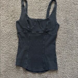 We The Free You’re A Gem Tank, NWOT, charcoal grey